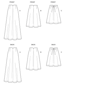 6642 New Look Sewing Pattern N6642 Misses' Raised Waist Skirts