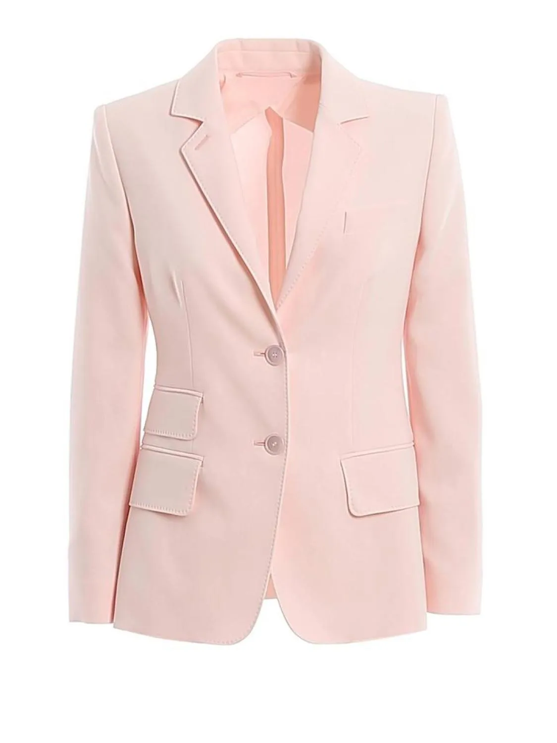 Adele Cotton Blazer In Pink