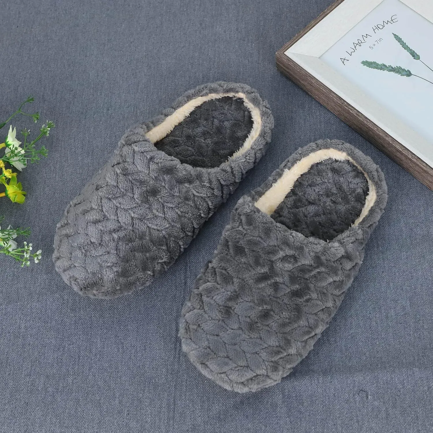 Bedroom Slippers for Women Sexy Comfy House Slippers Funny House Shoes Spa Slippers for Men Christmas Throw Blanket Gifts for Women 2023