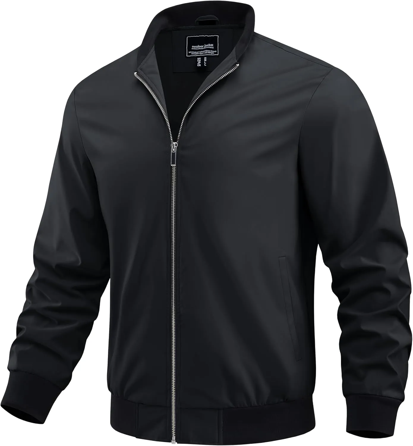 BIYLACLESEN Men's Lightweight Bomber Jackets Windbreaker Jackets Casual Fashion Jackets Zip Up Coats with Pockets