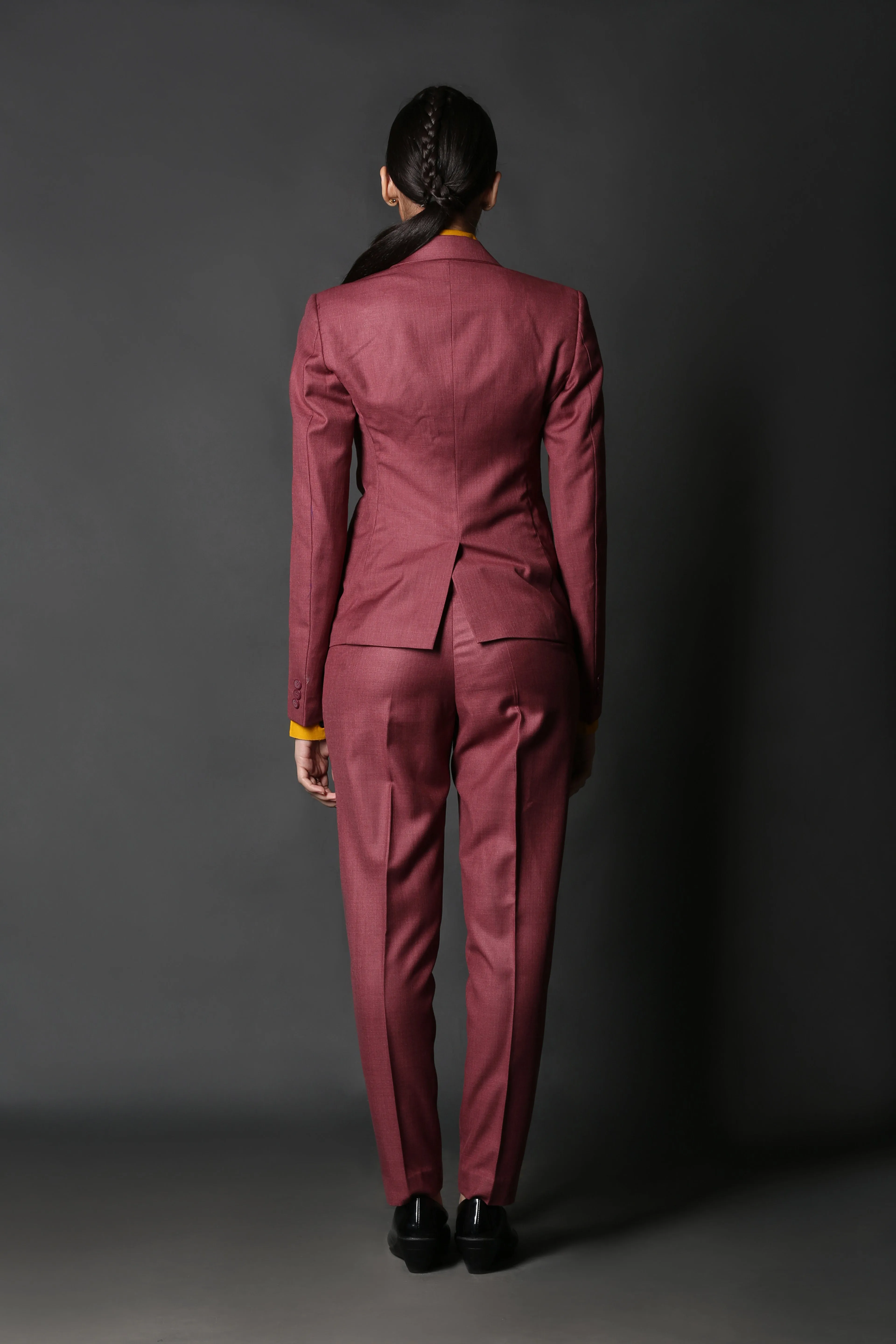Brick Red Formal Blazer