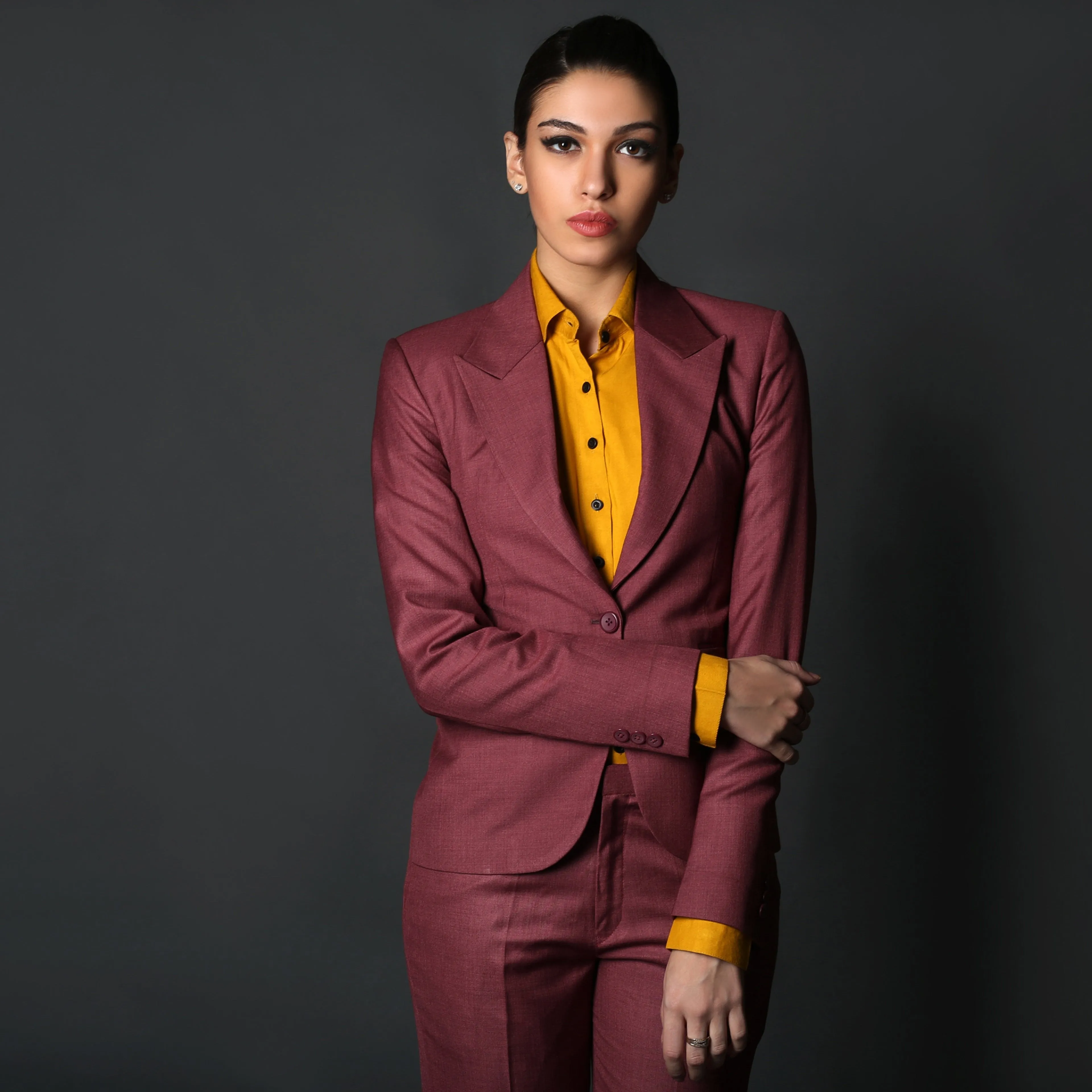 Brick Red Formal Blazer