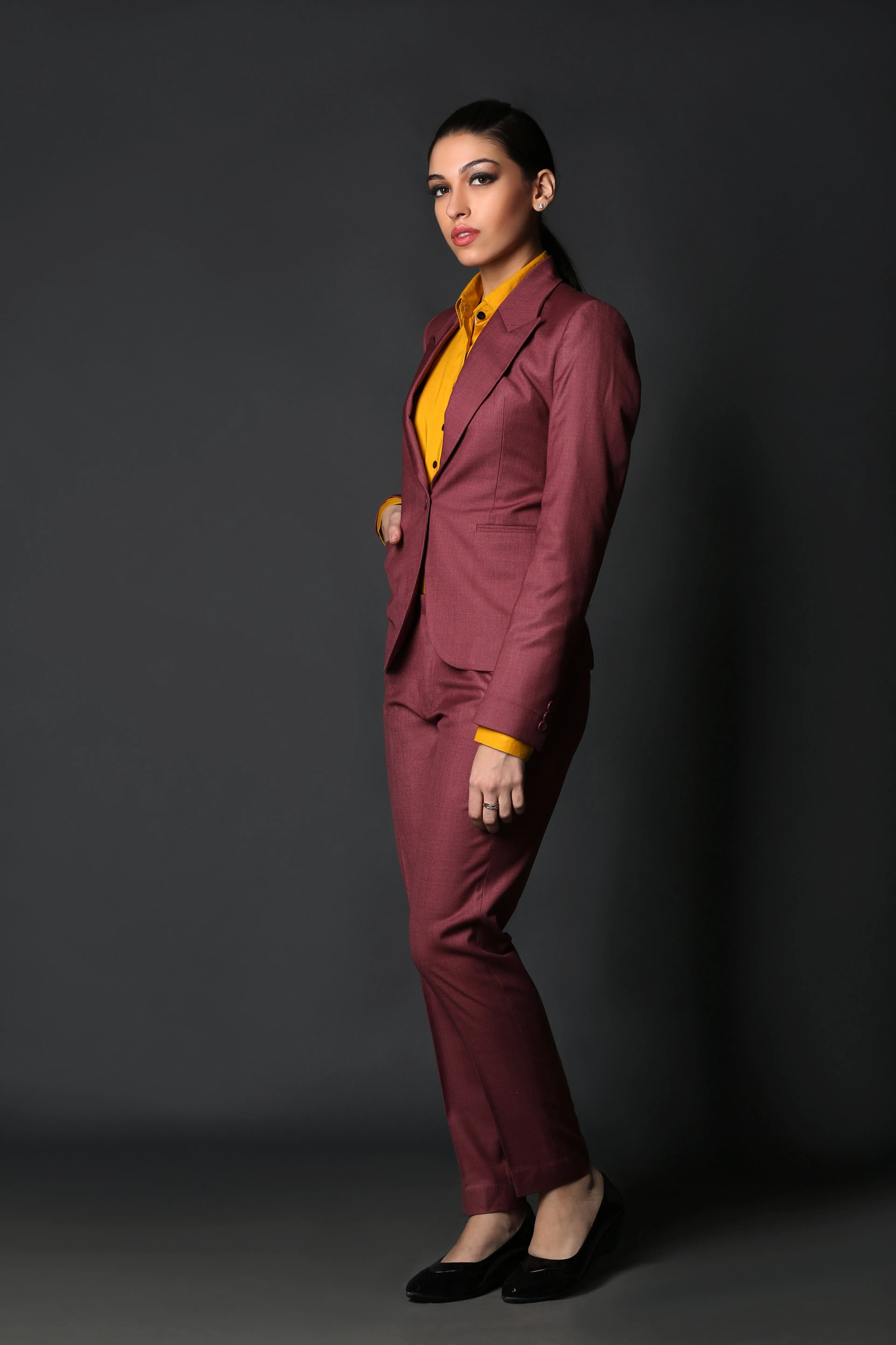Brick Red Formal Blazer