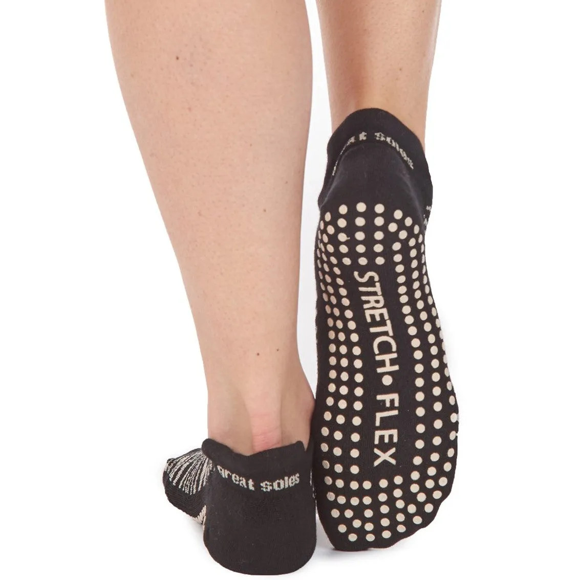 Chara Grip Sock - Zebra Tan (Barre / Pilates)
