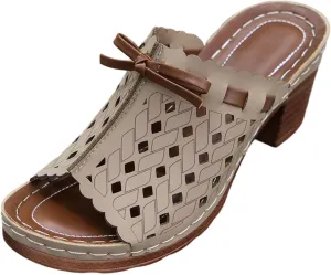Chunky Heel Sandals for Women Dressy Wedges Slip On Orthopedic Wedge Sandals for Women Comfortable Breathable Fishmouth Vacation Beach Chunky Heels Summer Shoes