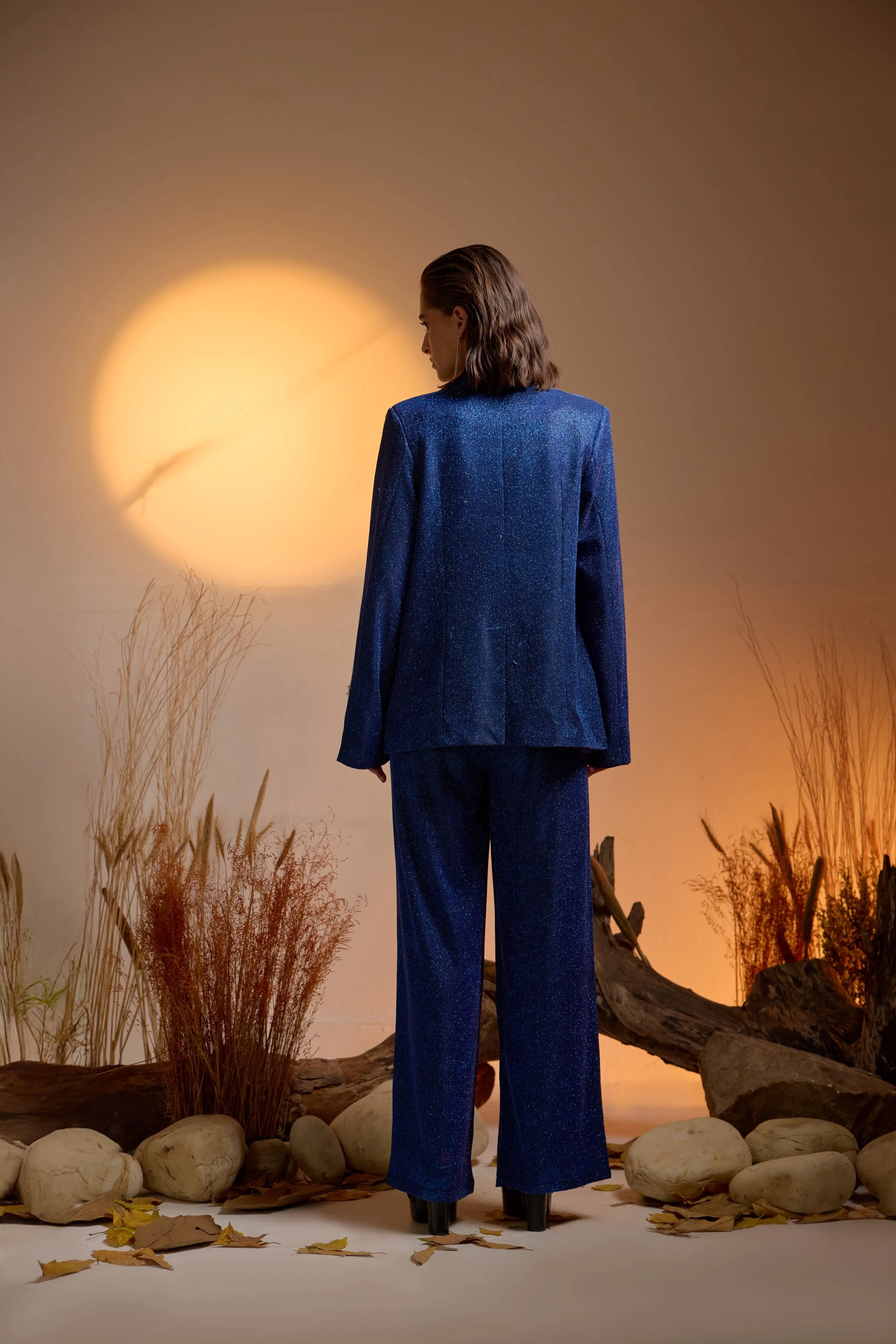 Cosmicdust Oversized Blazer -Blue