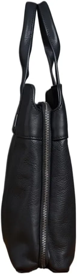 CSCDD Leather Briefcase Men Bag Business Handbag Male 14inch Laptop Shoulder Bags Men Briefcase
