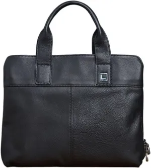 CSCDD Leather Briefcase Men Bag Business Handbag Male 14inch Laptop Shoulder Bags Men Briefcase