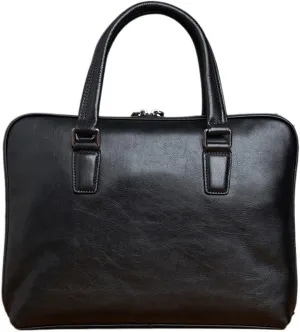 CSCDD Vintage Man Handbag Briefcase Men Shoulder Bags Coffe Business 14 Inch Laptop Bag