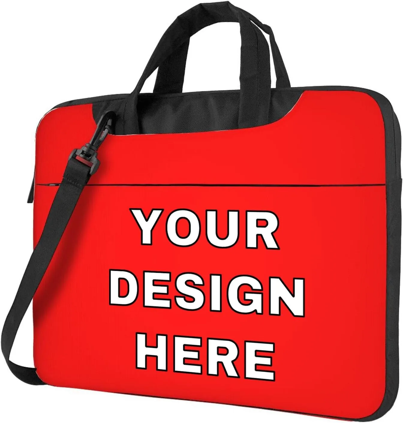 Custom Laptop Bag Messenger & Shoulder Bags Add Photo Text Computer Carrying Case with Strap