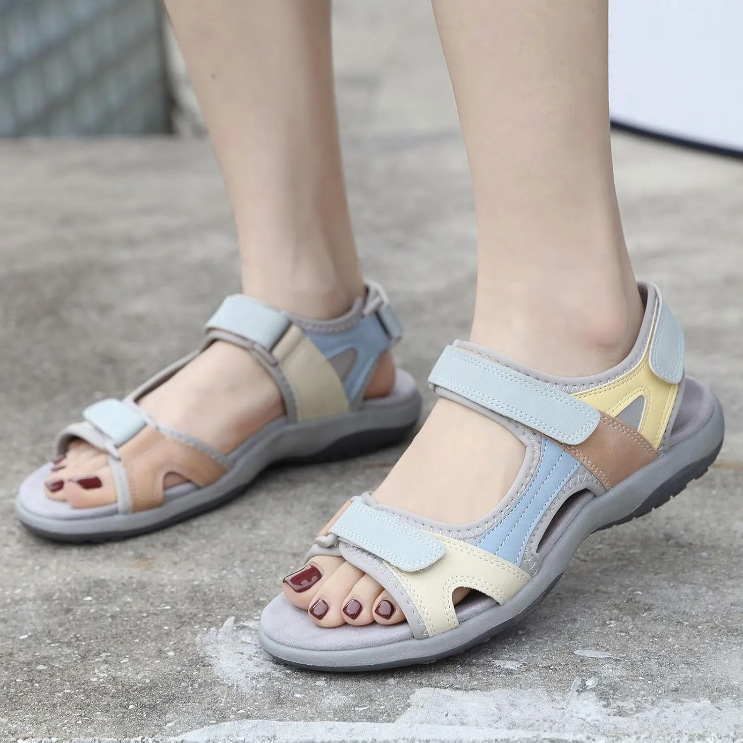 Dress Sandals for Women 2025 Fashion Platform Wedge Casual Sandal Breathable Athletic Sport Sandals Arch Support Outdoor