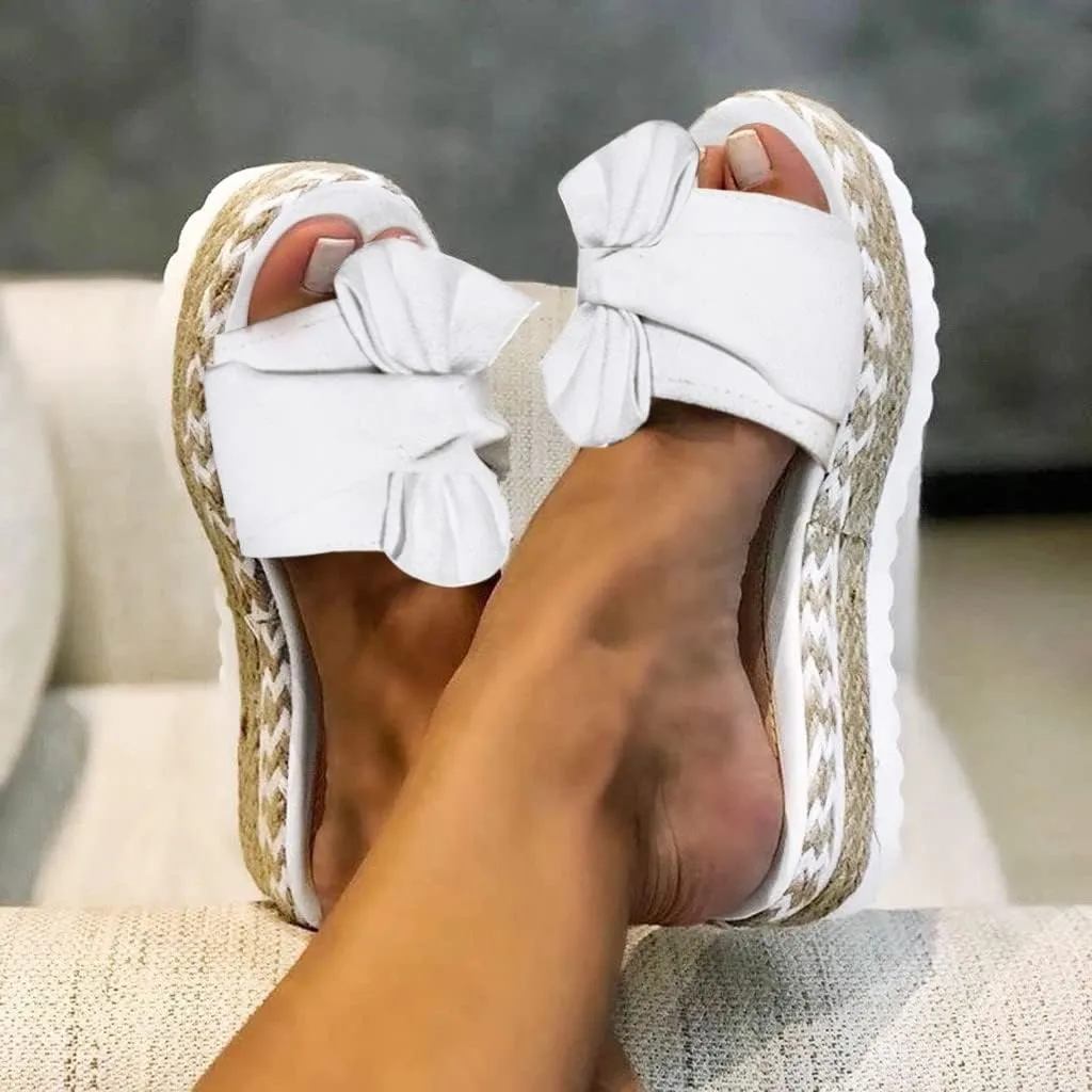 Eduavar Sandals for Women Dressy Summer, Platform Sandals Women Summer Beach Espadrille Sandals Breathable Open Toe Slippers