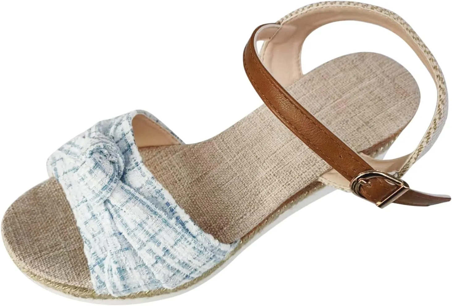 Espadrilles Wedge Sandals for Women 2025 Dressy Summer Orthopedic Comfortable Walking Espadrilles Wedges Open Toe Platform Ankle Strap Casual Beach Vacation Shoes