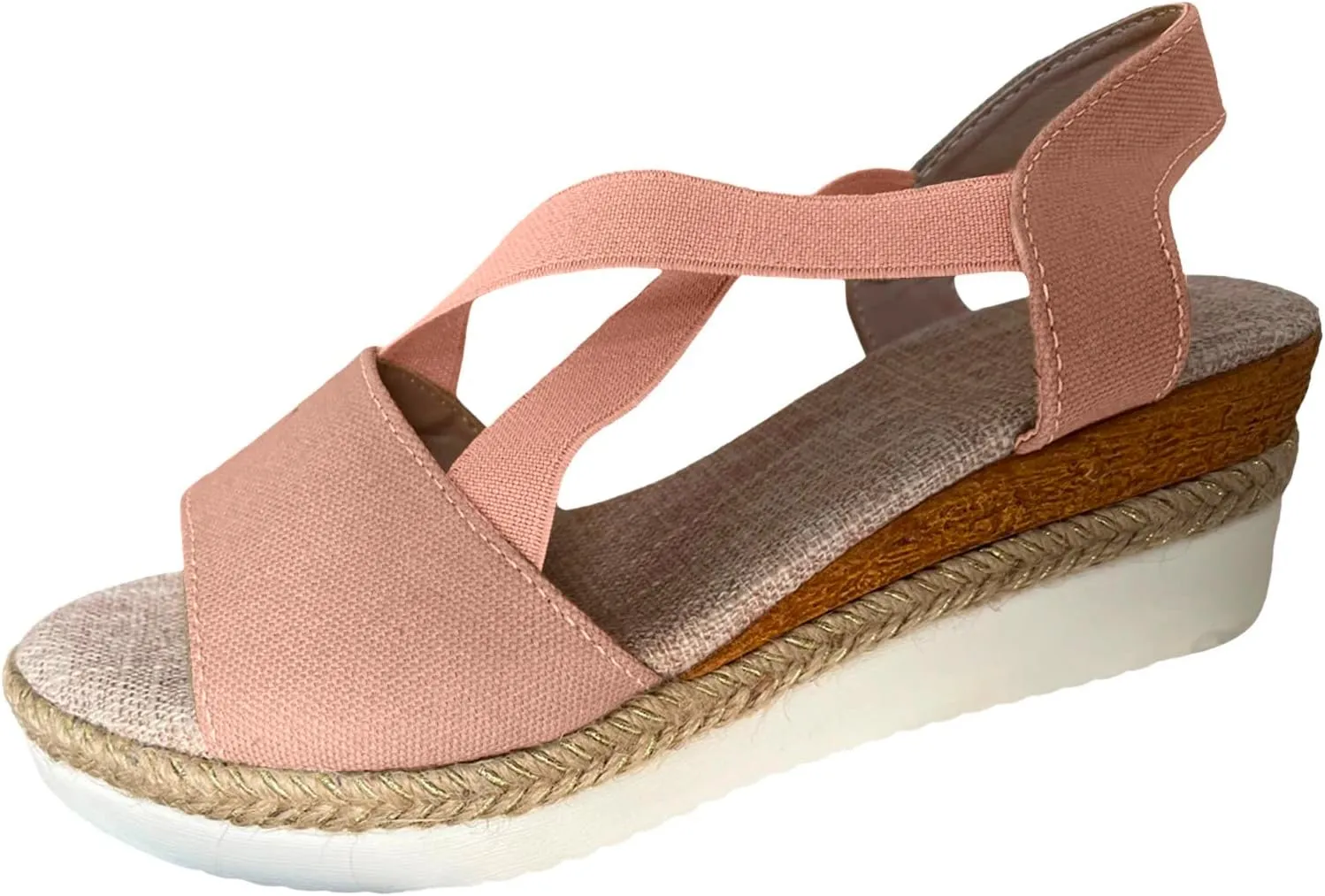 Espadrilles Wedge Sandals for Women 2025 Dressy Summer Orthopedic Comfortable Walking Espadrilles Wedges Open Toe Platform Ankle Strap Casual Beach Vacation Shoes