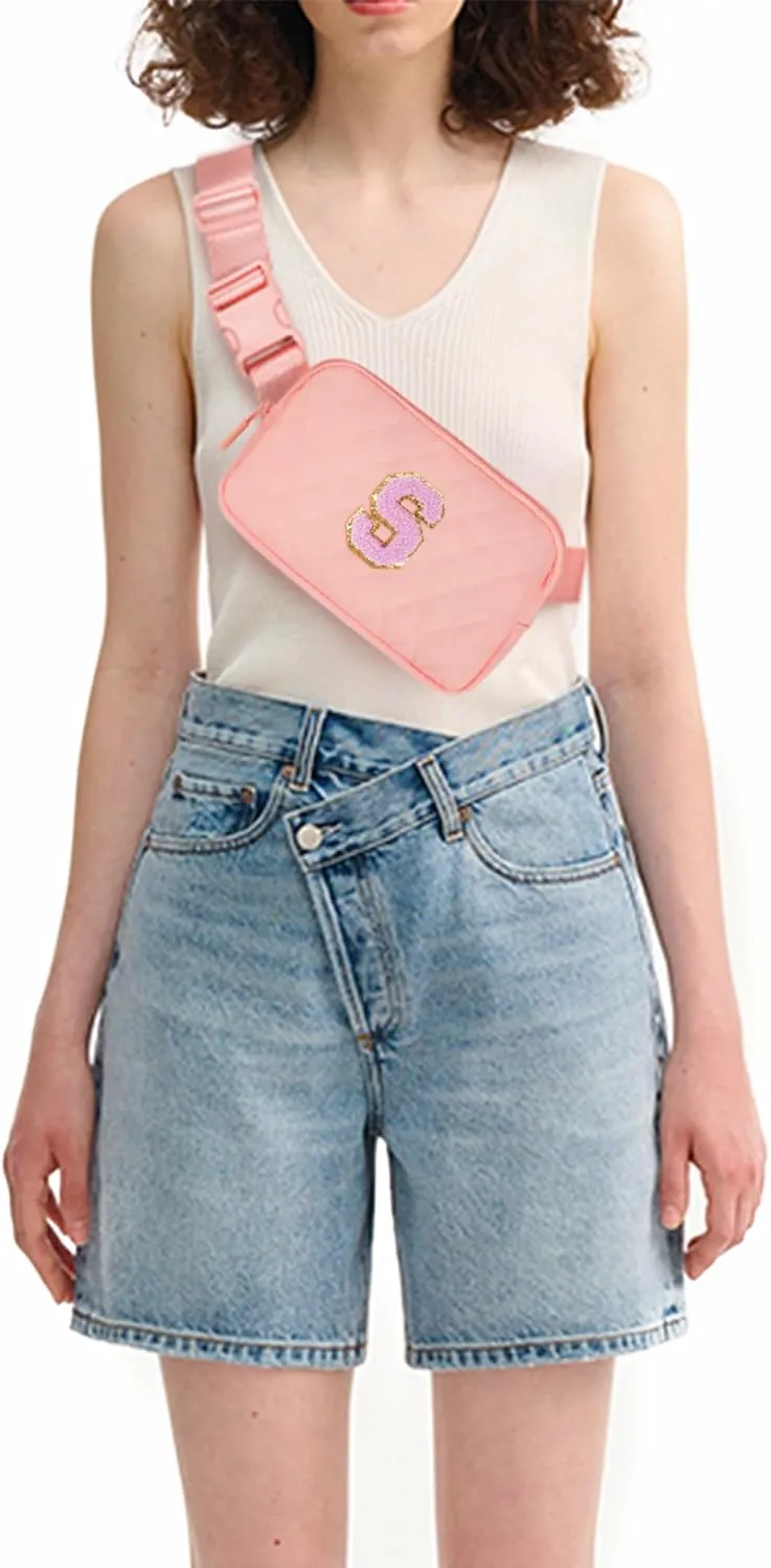 Essentials for Girls - Travel Essentials,Teen Girl Essentials,Essentials for Teen,Cute Teen Trendy Stuff Belt Bag for Women Girls Kids - Peach Bag,Pink S