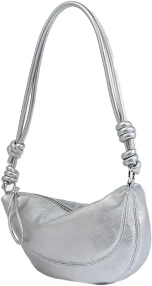 Fashion Shoulder Bags for Women Vegan Leather Tote Purse Small Handbag Y2k Dumpling Top Handle Satchel Underarm Bag