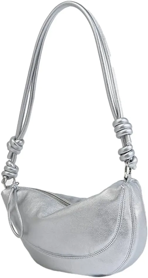 Fashion Shoulder Bags for Women Vegan Leather Tote Purse Small Handbag Y2k Dumpling Top Handle Satchel Underarm Bag