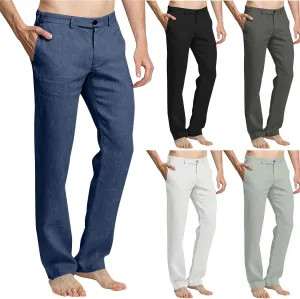 Formal Smart Trousers for Men Suit Pants Slim Bottoms Business Trouser Stretch Sweatpants Casual Pant Work Loungewear