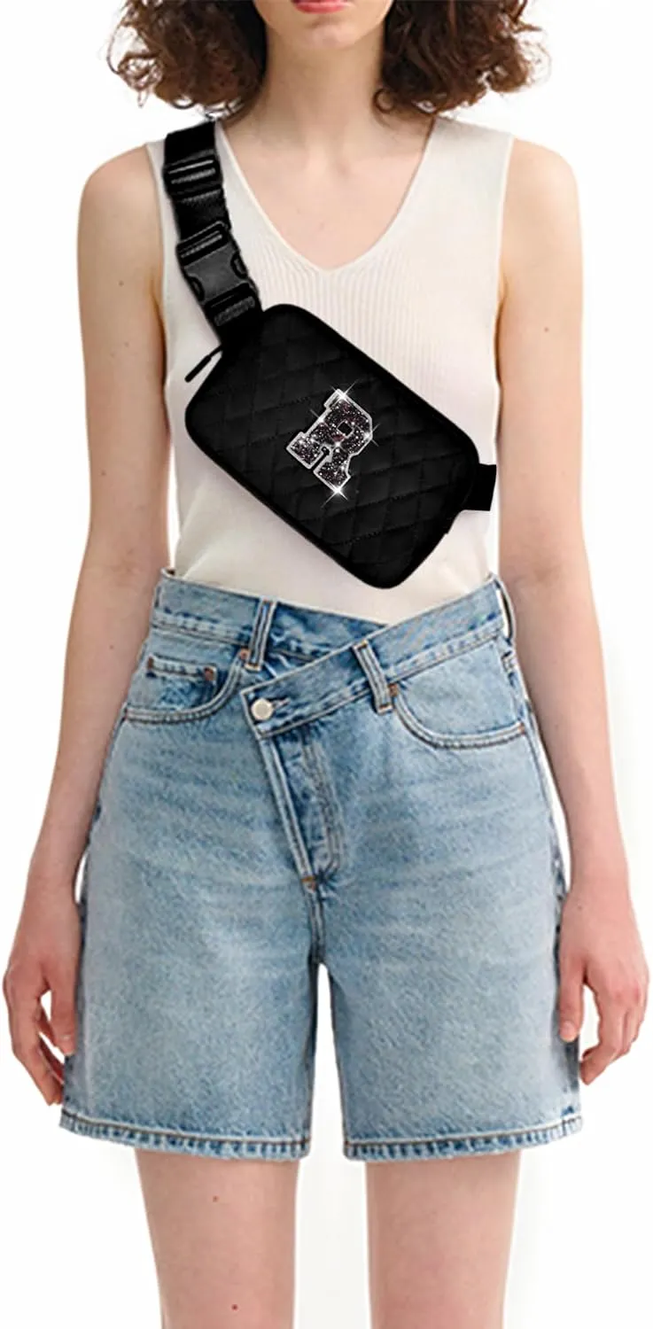 Gifts for Girls Teens - Birthday Gifts for Daughter Sister Niece Granddaughter Her,Teen Girl Travel Essentials,Crossbody Bag Belt Bags Cute Purse Fanny Pack Trendy Stuff - R,Black