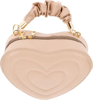 Heart Shape Crossbody Purse Heart Shape Handbag Heart Shoulder Bag Leather Satchel Handbag For Women Girls