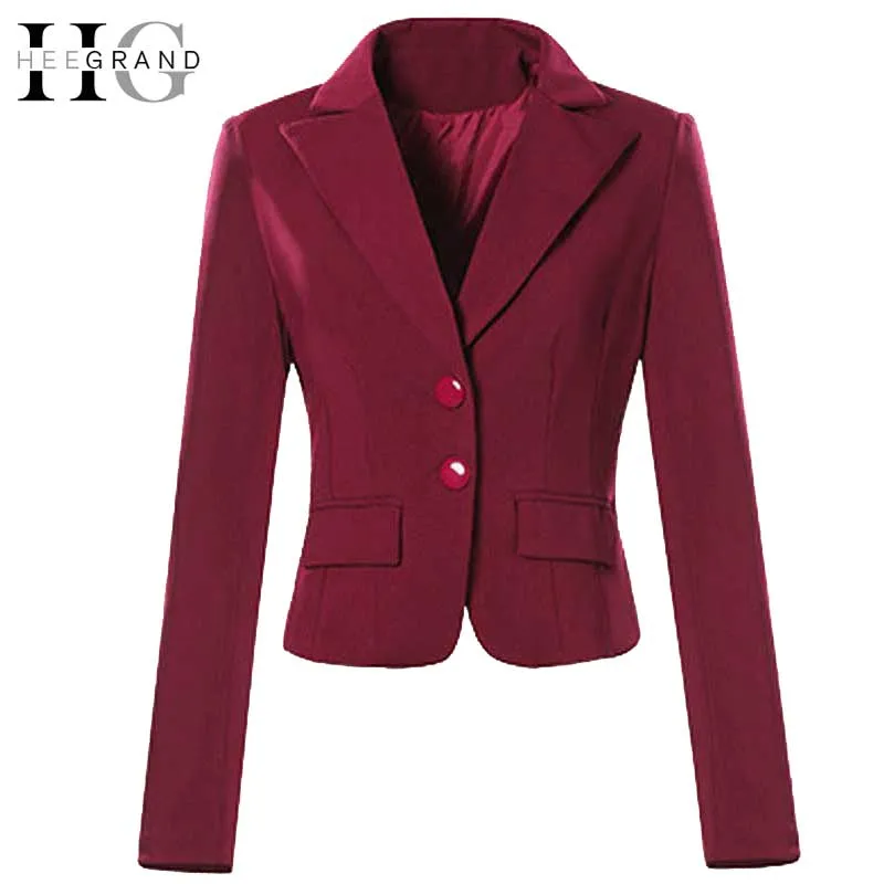 HEE GRAND Fashion Plus Size Womens Blazers Slim Work Wear Blazer Feminino Black White Women Outwear Formal Jacket S-4XL WWX430