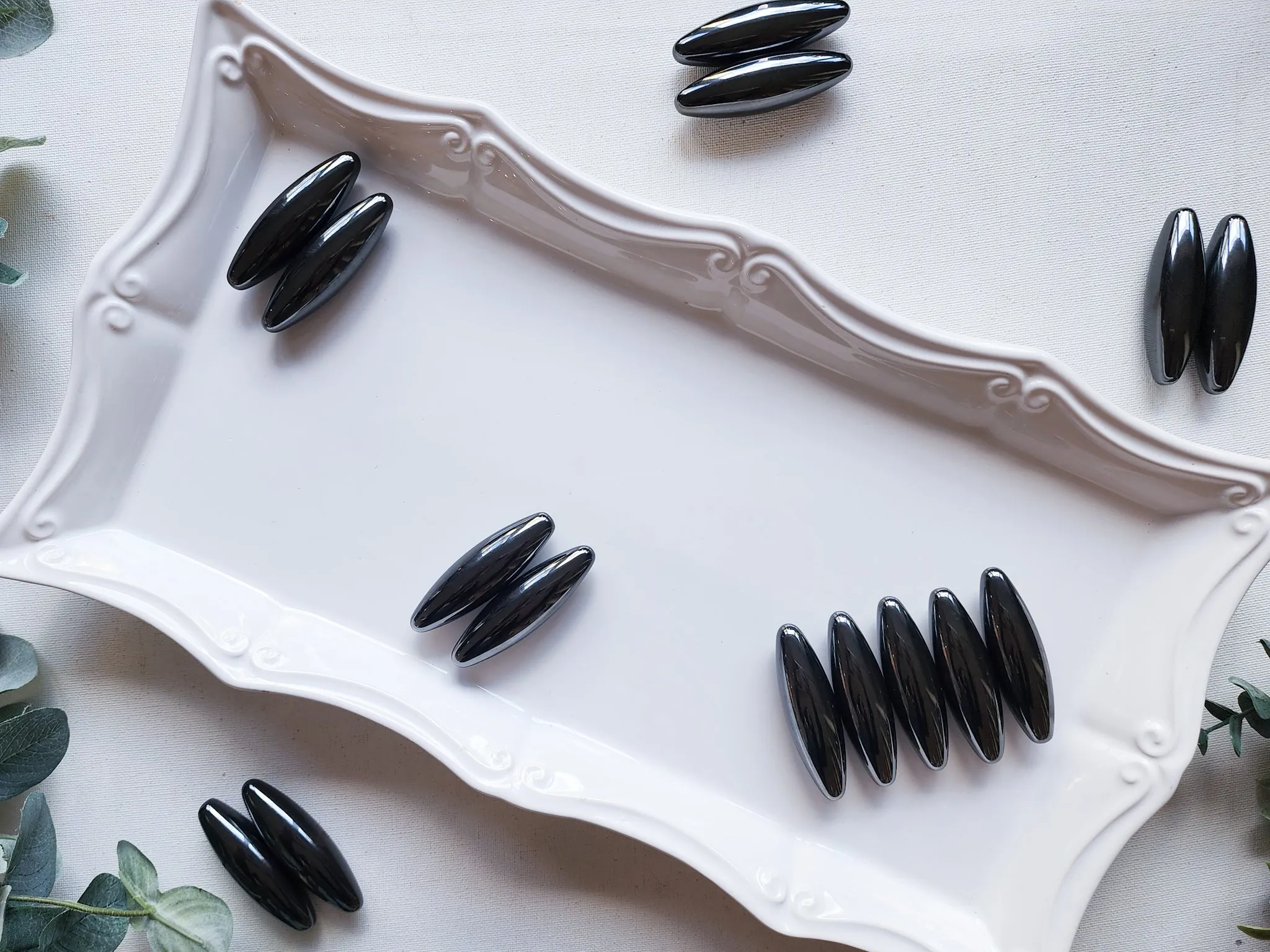 Hematite Zingers || Pair