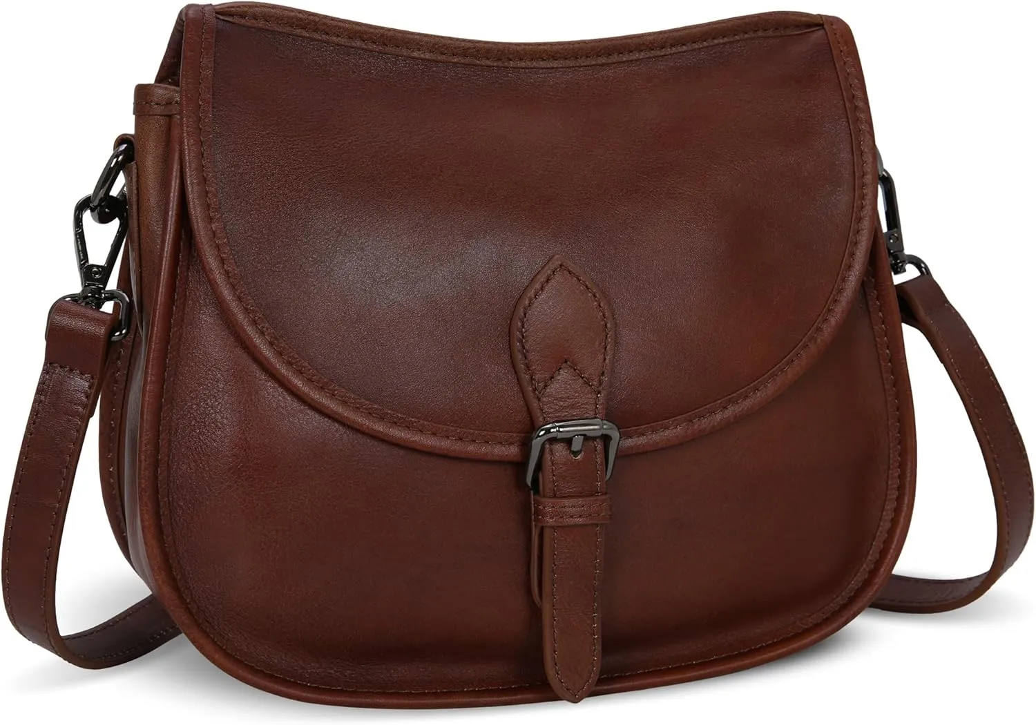 HESHE Women's Purses and Handbags Genuine Leather Crossbody Bags for Women Handbags Satchel Purse Work Travel Bags