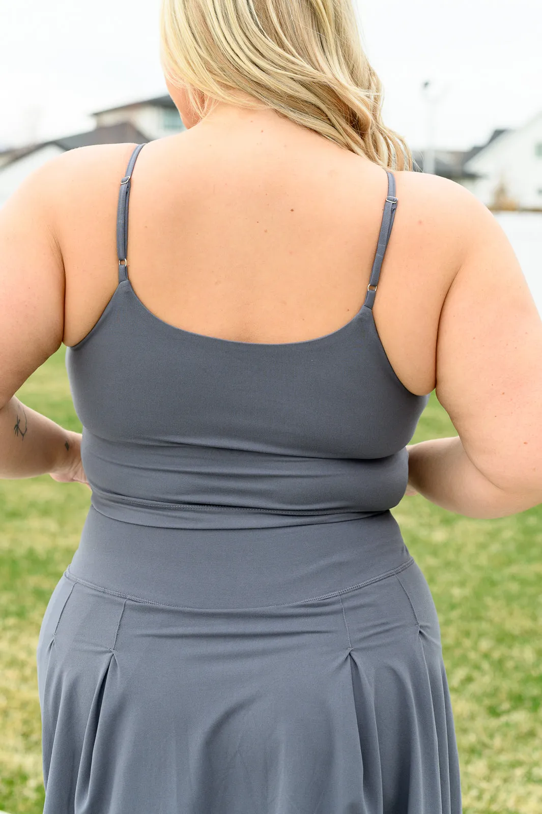 Hot Yoga Tank in Titanium - 4/16
