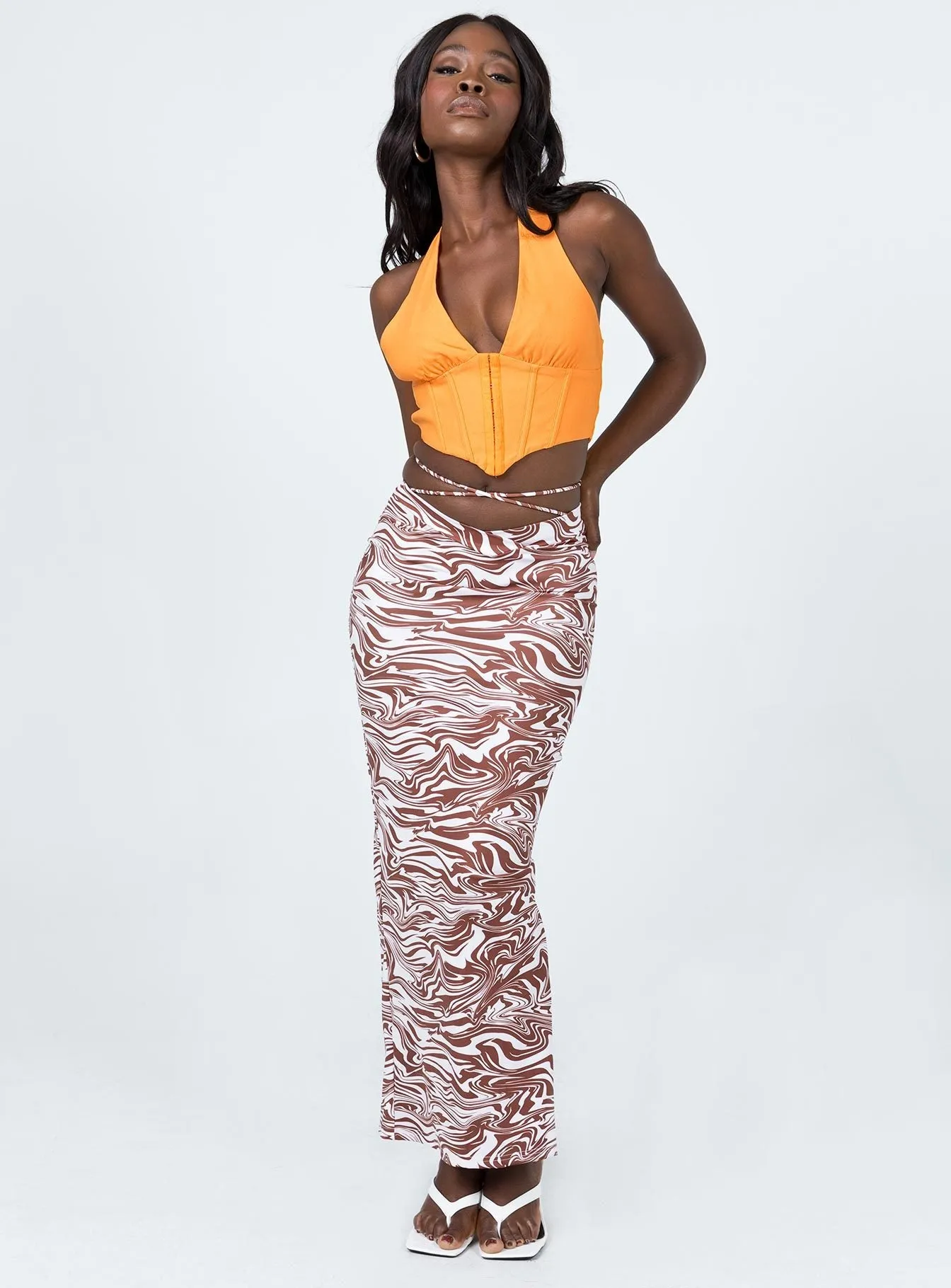 Hunter Maxi Skirt Zebra