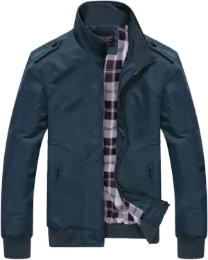HZCX FASHION Men's Classical Bomber Jackets Casual Sports Windbreaker Jackets