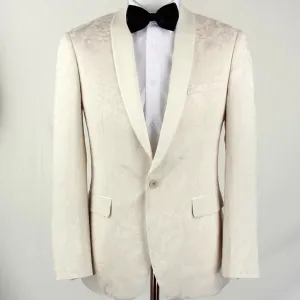 Ivory on Ivory Blazer with matching Bowtie