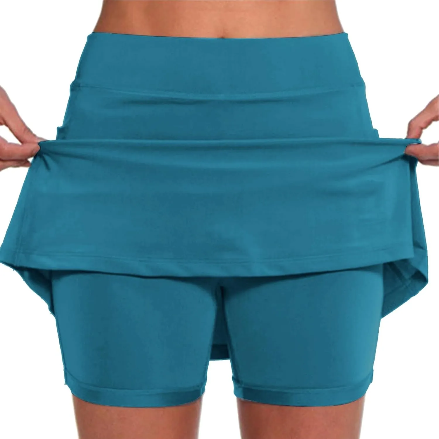 LCMTWX Black Skirt for Women Solid Mid Waist Culottes Short Skirts Skinny Pants Skorts for Woman White Tennis Skirt Tennis