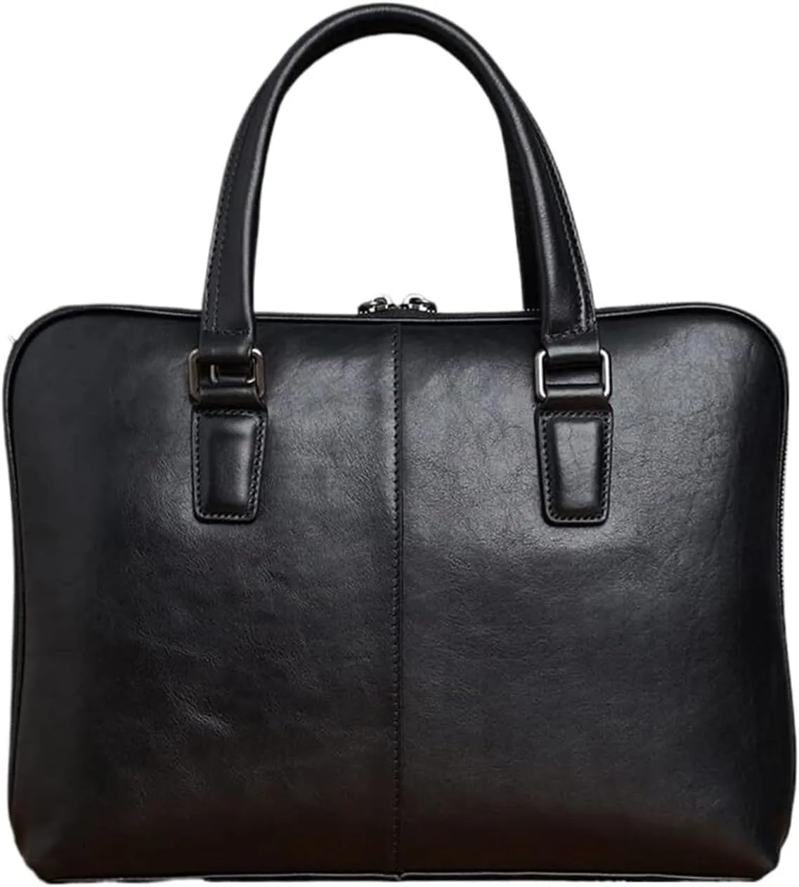 Leather Vintage Man Handbag Briefcase Men Shoulder Bags Coffe Business 14 Inch Laptop Bag