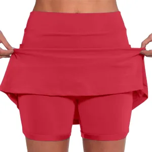 Lightweight High Waist Mid Waist Culottes Short Skirts Skinny Pants Mid Waist Tennis Skirts Lightweight Skirt
