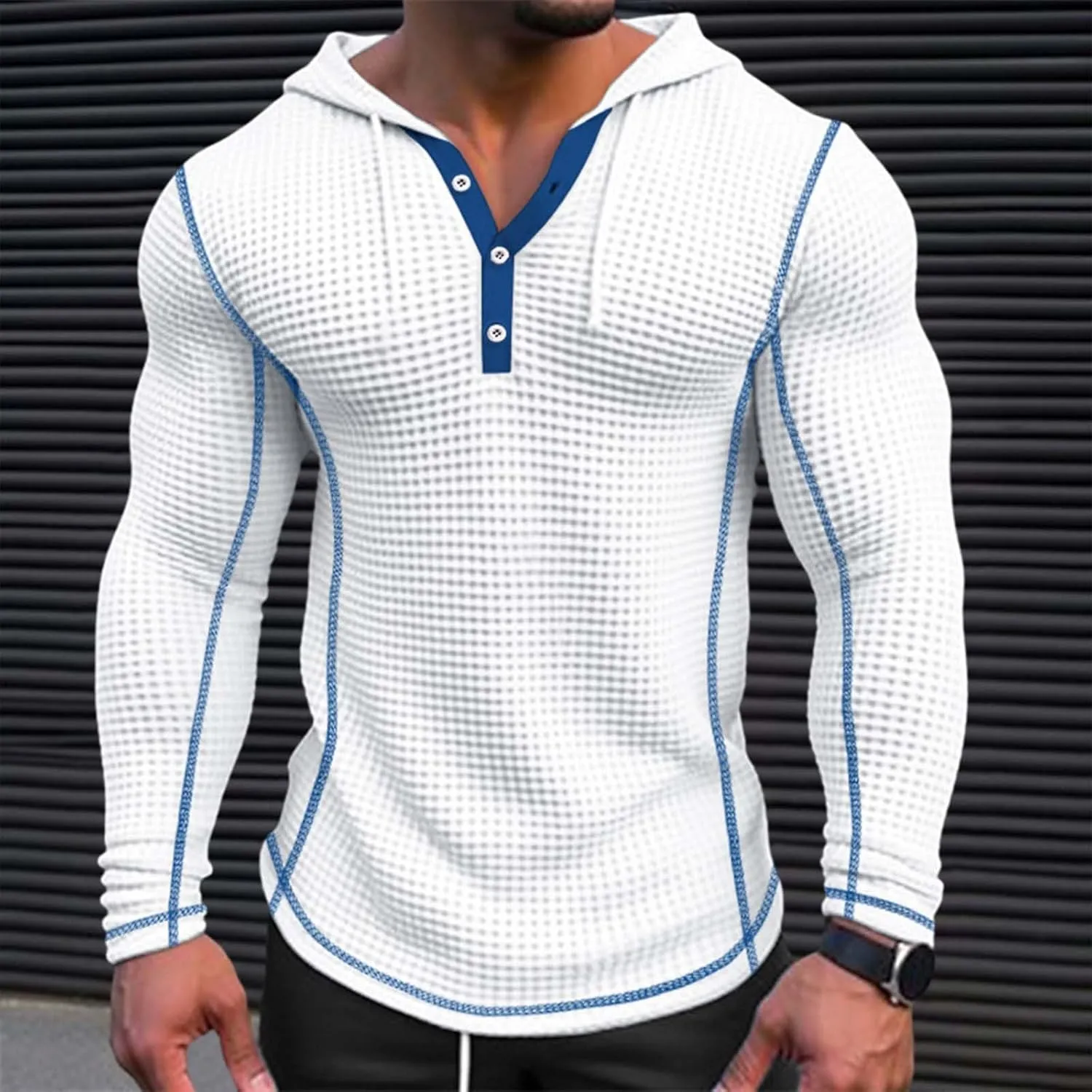 Long Sleeve Hooded Sweatshirt Pockets Mens Simple Casual Loose Hoodless Oversize Zipper Solid Stand Collar Hoodless