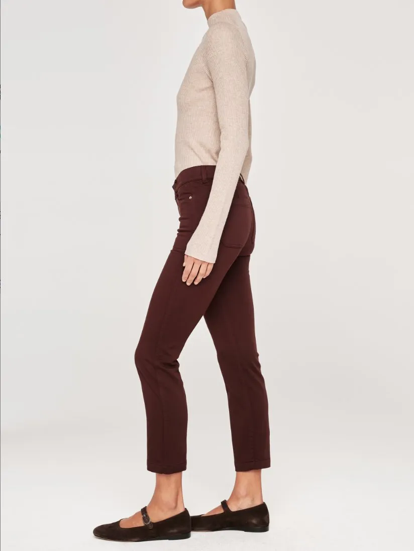 Mara Ankle Straight Leg Jean - Bark