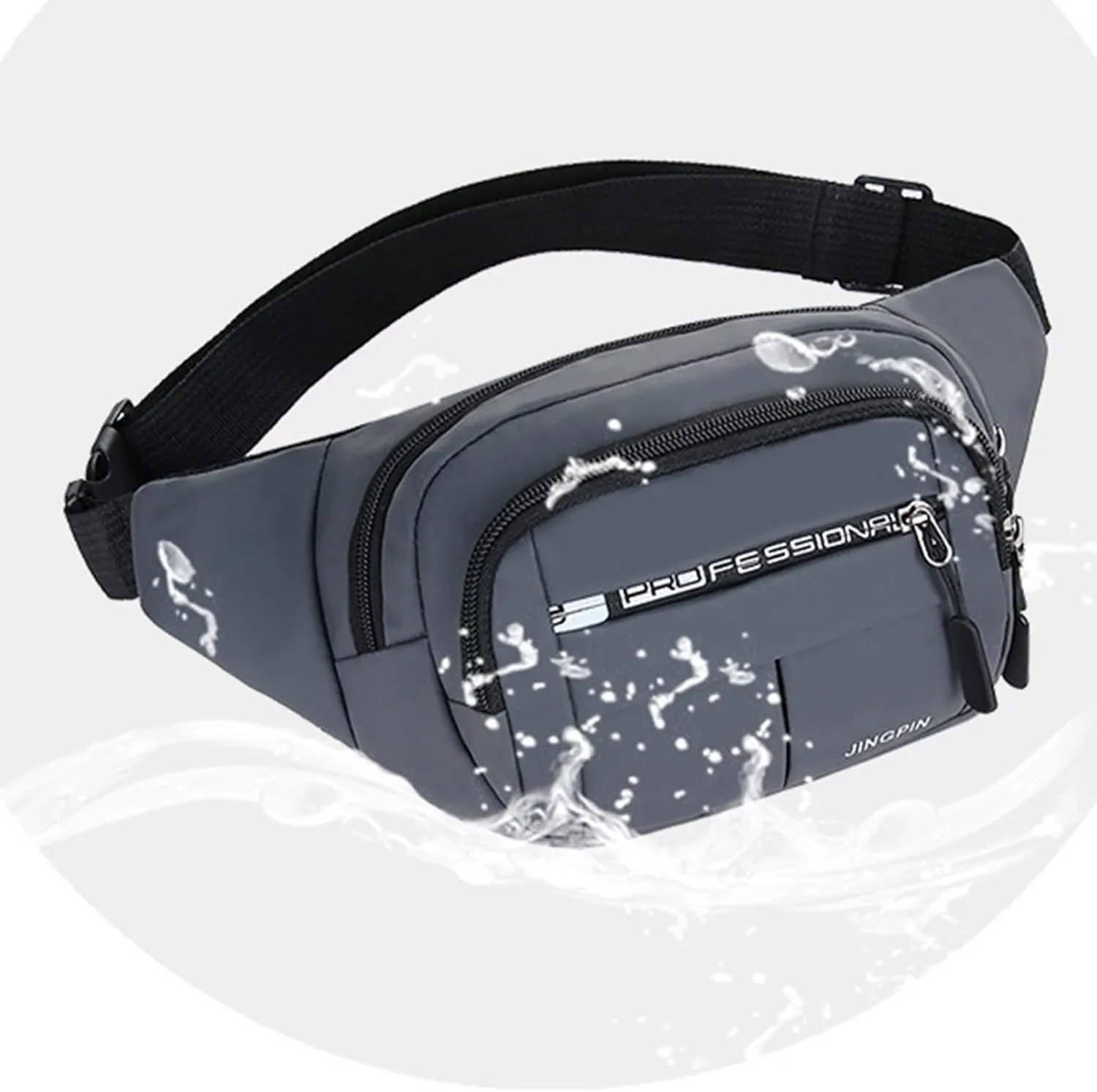 Men And Women Fashion Capacity Messenger Bag Simple Casual Shoulder Bags Waist Bag Running Belt Waist Pack for Men (Blue, One Size)