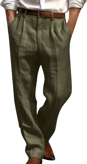 Men Trousers Casual Jogger Work Pants Men's Straight-Fit 5-Pocket Comfort Stretch Chino Trousers Mans Autumn Pants