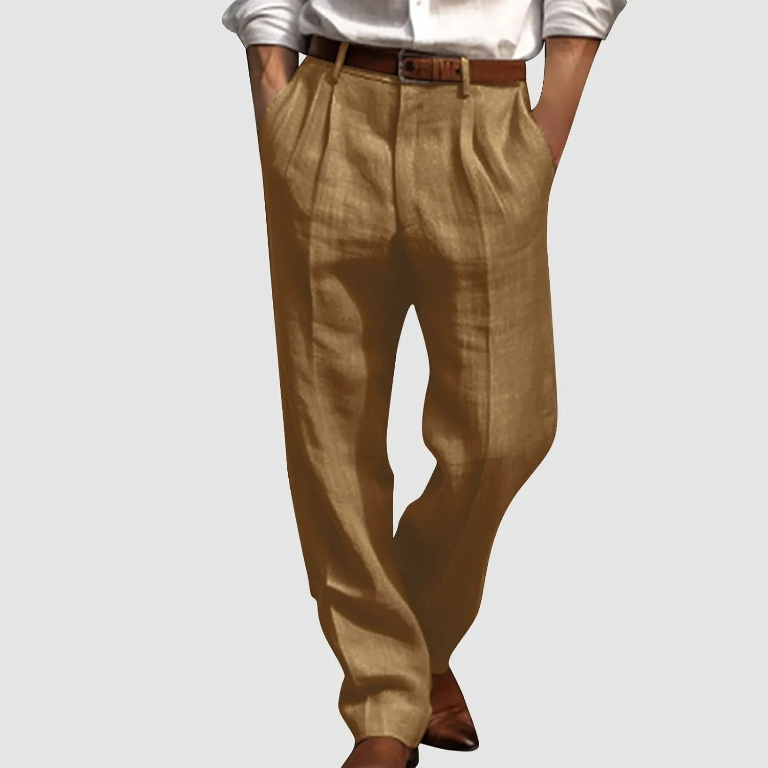 Men Trousers Casual Jogger Work Pants Men's Straight-Fit 5-Pocket Comfort Stretch Chino Trousers Mans Autumn Pants