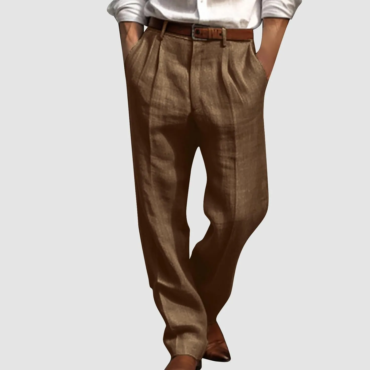 Men Trousers Casual Jogger Work Pants Men's Straight-Fit 5-Pocket Comfort Stretch Chino Trousers Mans Autumn Pants