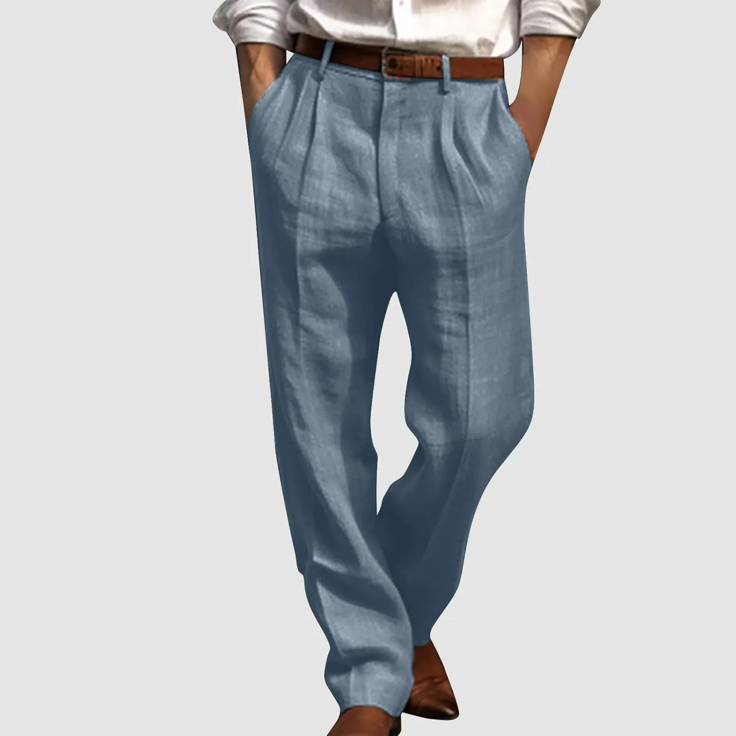 Men Trousers Casual Jogger Work Pants Men's Straight-Fit 5-Pocket Comfort Stretch Chino Trousers Mans Autumn Pants