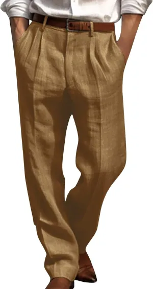 Men Trousers Casual Jogger Work Pants Men's Straight-Fit 5-Pocket Comfort Stretch Chino Trousers Mans Autumn Pants