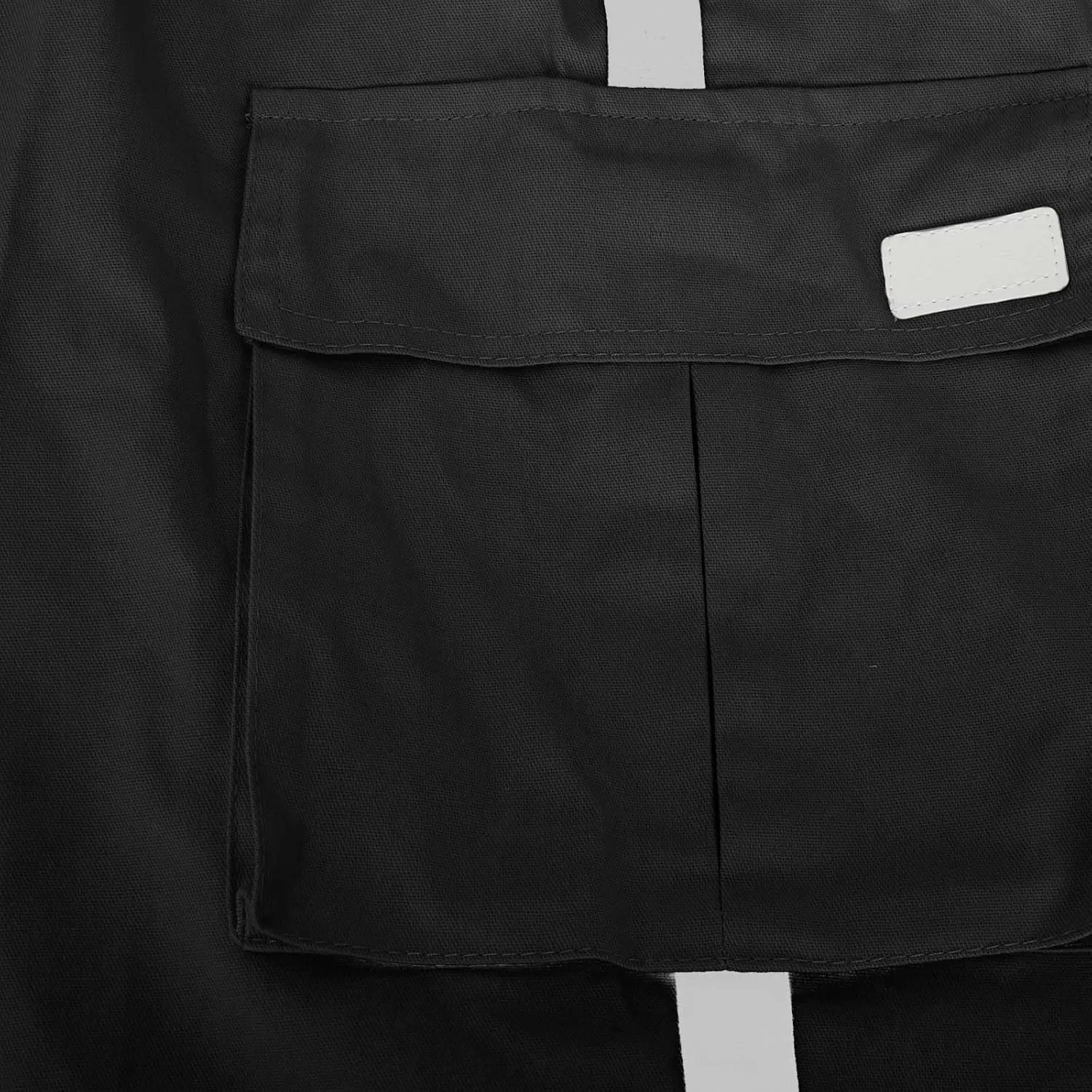 Men's Cargo Trousers Patchwork Drawstring Pants Elastic Waist Sweatpants Casual Tracksuit Bottoms with Multi Pockets