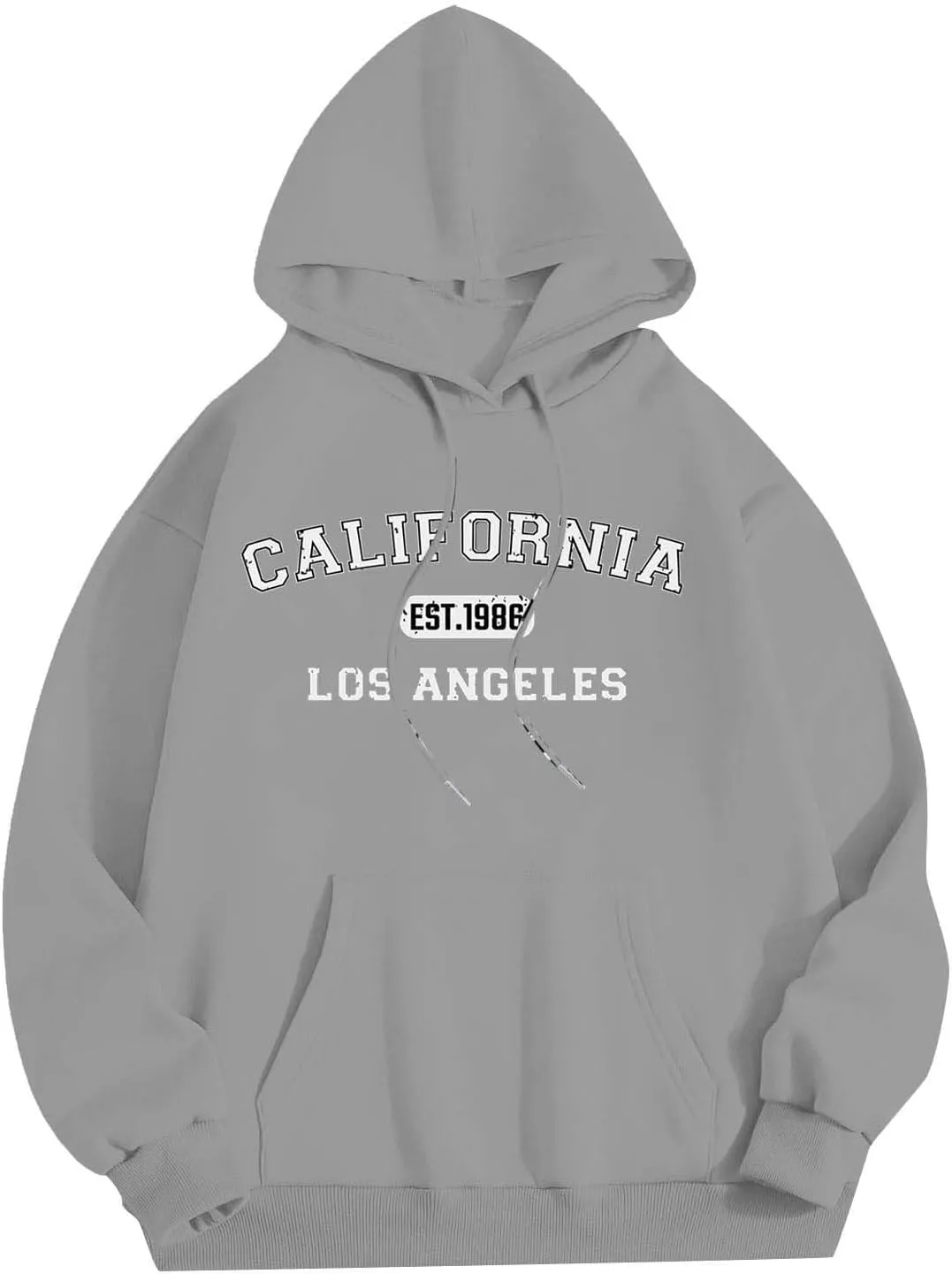 Mens Hoodies Pullover Letter Print Long Sleeve Hooded Sweatshirts Casual Lightweight Regular Fit Classic Sweatshirt