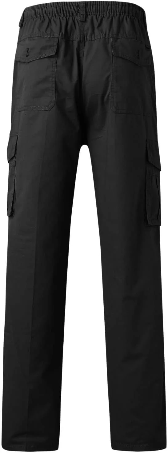 Mens Multi Pockets Cargo Pants Hiking Combat Work Outdoor Trousers Ripstop Wild Cargo Pants with Pockets