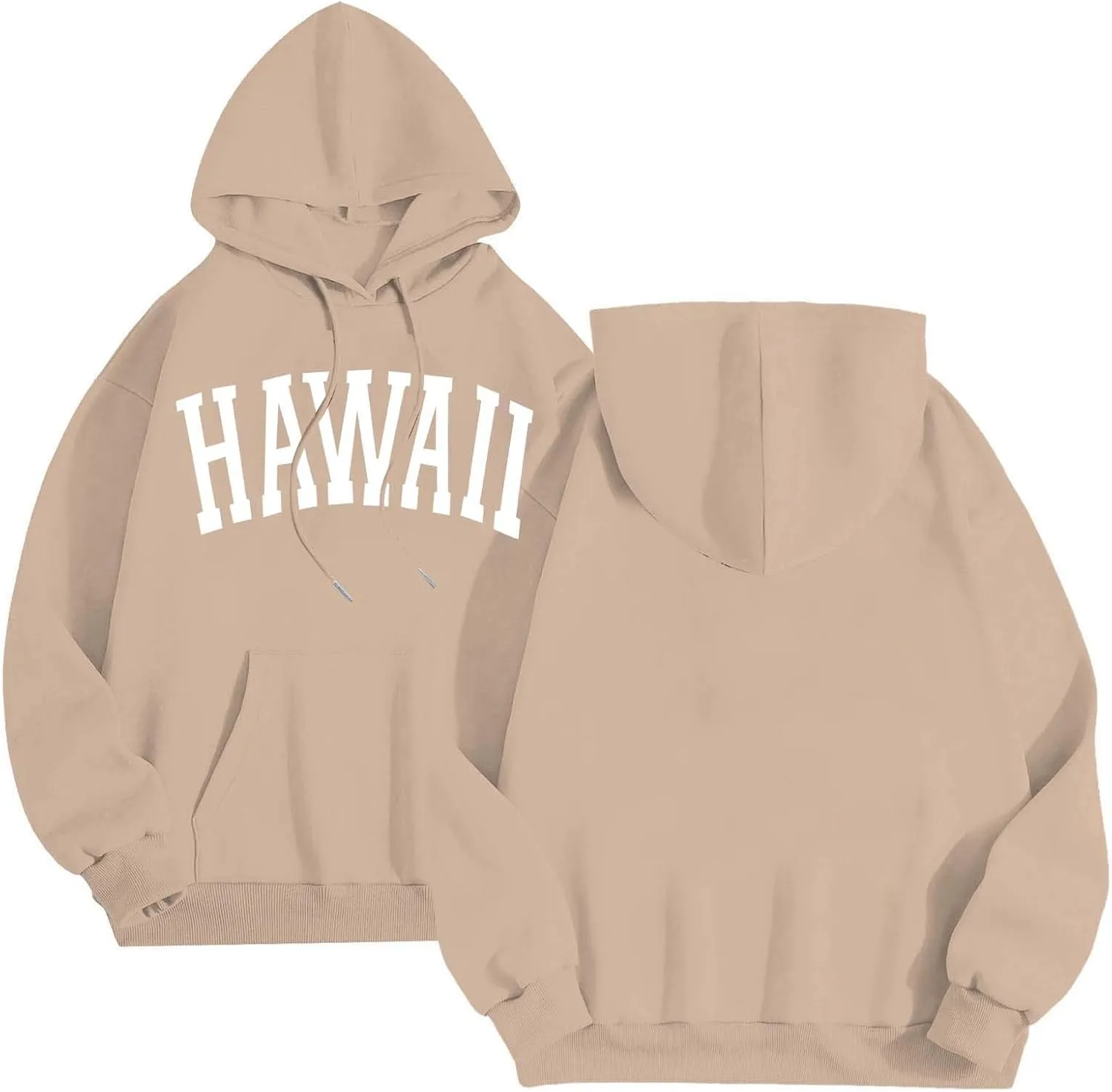 Mens Oversized Hoodie Casual Pullover Long Sleeve Hooded Sweatshirts Trendy Loose Fit Letter Print Hoodies for Men