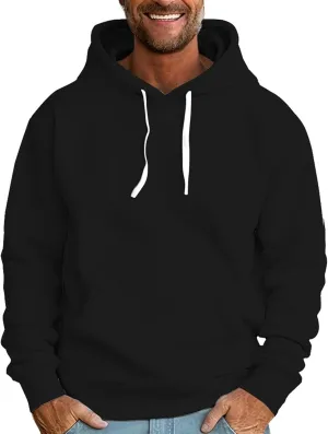 Mens Solid Color Basic Sweatshirt Long Sleeve Knit Sweatshirt Drop Shoulder Pullover Top Loose Slim Sweatshirt