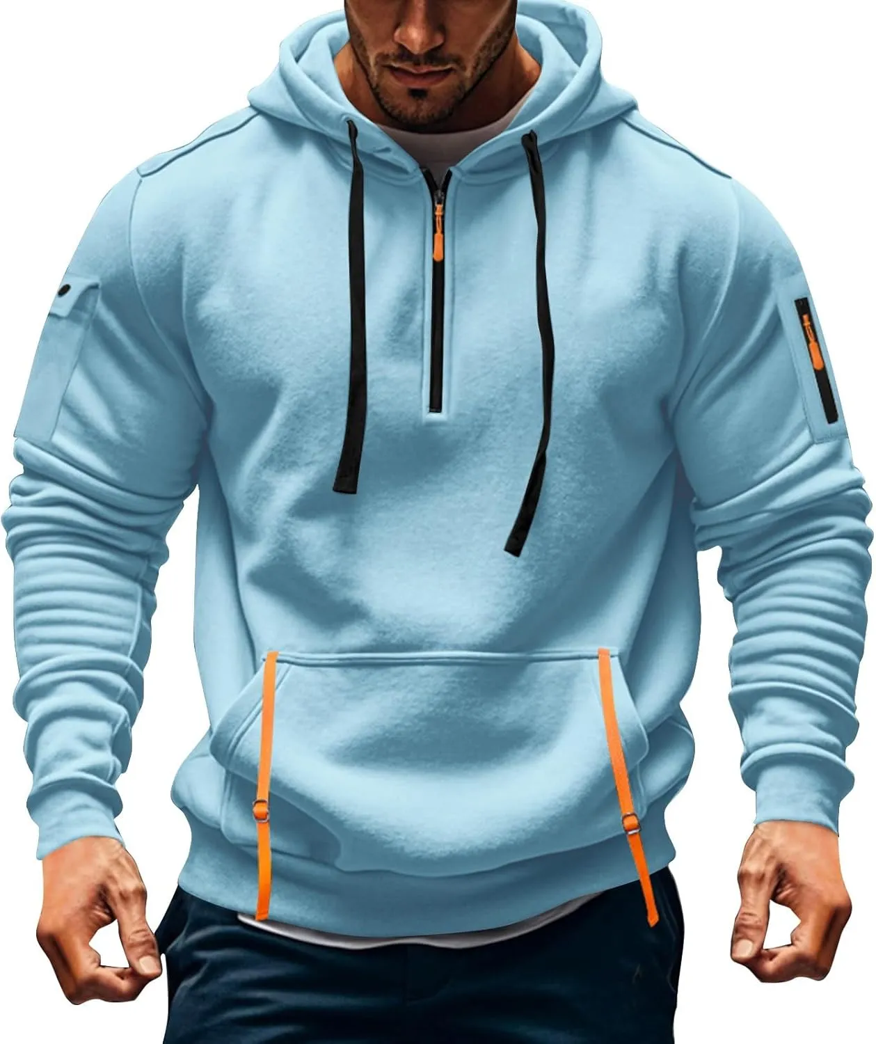 Mens Zip Up Hoodie Oversized Long Sleeve Tactical Hoodies: Vintage Sweater Graphic Aztec Ugly Sweater Sweatshirts