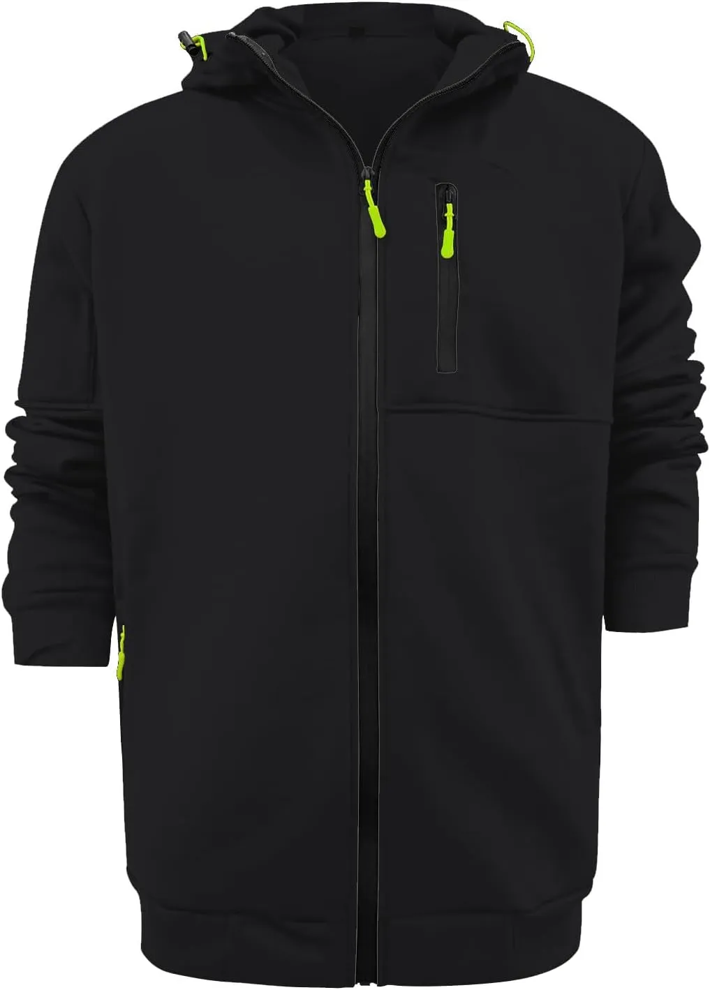 Mens Zip Up Hoodies Heavyweight Fleece Sports Track Jackets Sweatshirts for Gym Running