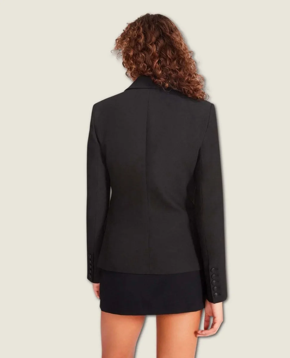 Naomi Double Breasted Blazer Black